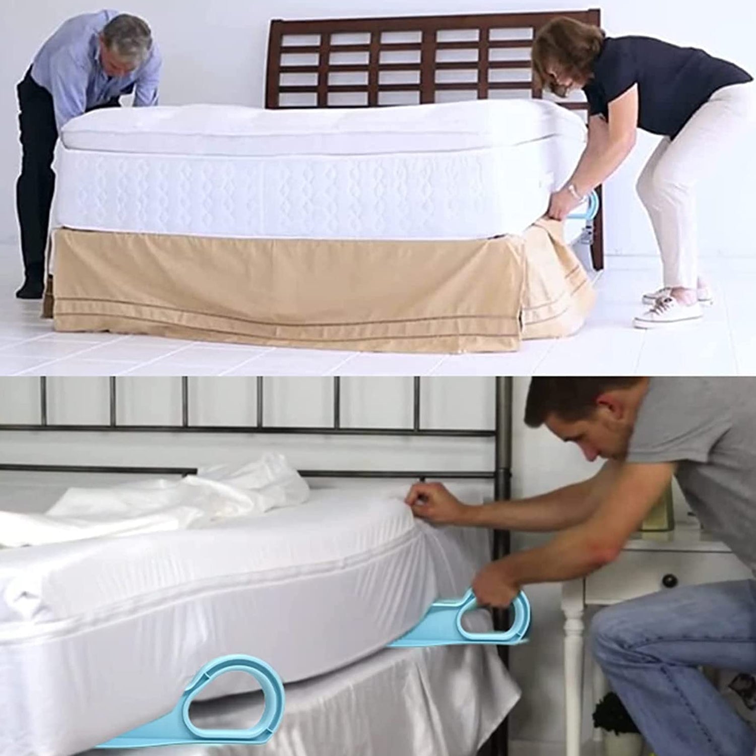 Mattress lifter for bed making Mattress lifter for bed making